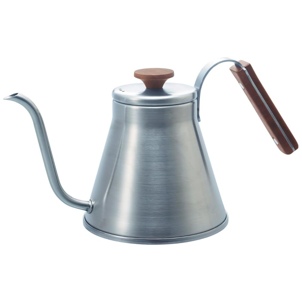 HARIO(ハリオ) V60 ドリップケトル・ウッド 実用容量800mL 直火/IH対応 シルバー プレゼント ギフト 贈り物 VKW-120-HSV