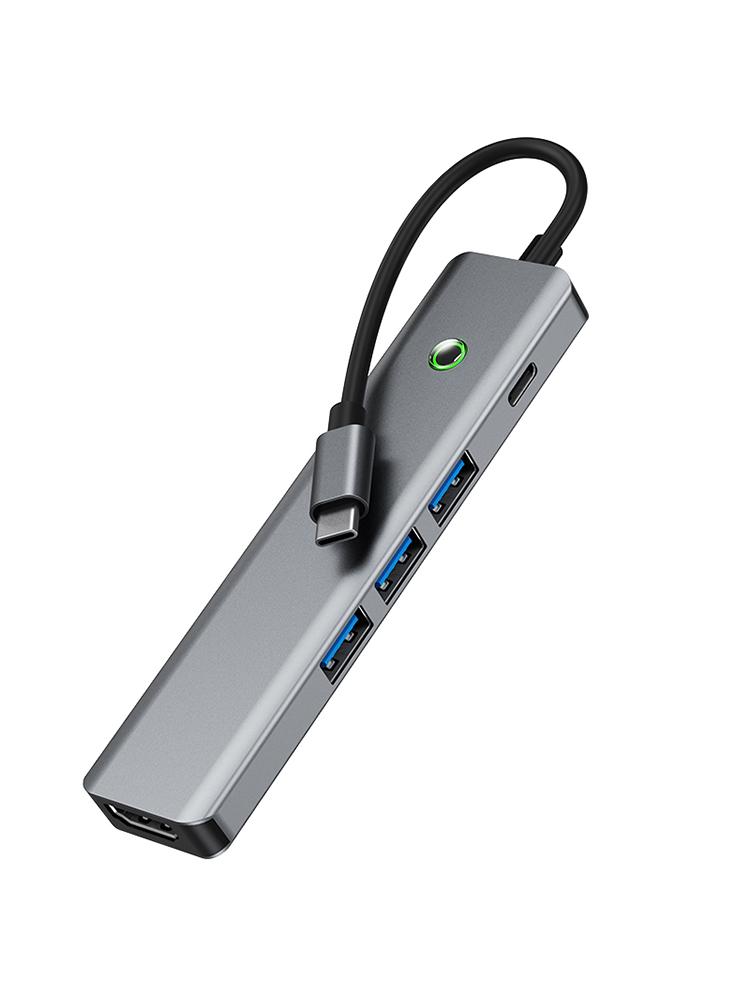 5 In 1 TYPE-C USB3.0 HDMI PD100W Interface Hub Adapter Dock for MacBook iPad Pro