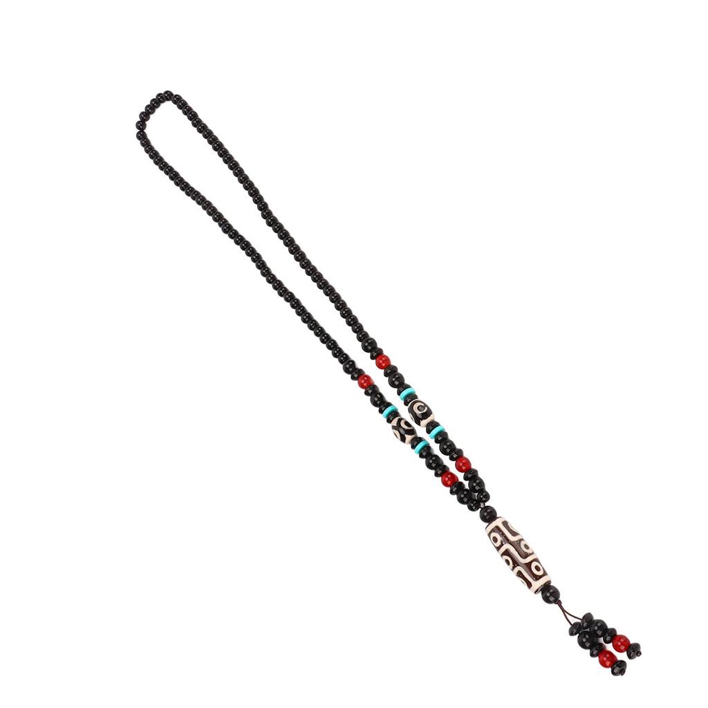 Dzi Eyes Beads Necklace Good Fortune Elegant Design Natural Colors China Tibetan Necklace for Women Men