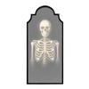 Halloween Ghost Mirror Spooky Hologram Ghost Skeleton Mirror with LED Light for Halloween Home Bedroom Decor