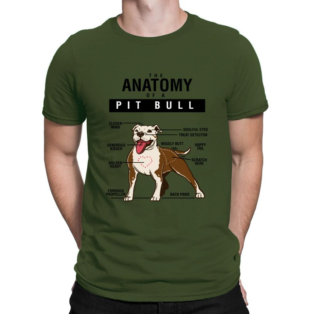 Funny Dog Anatomy Of Pitbull T shirts Custom Big Sizes Hip Hop Latest T Shirt For Unisex Fit Kawaii Family Summer Style