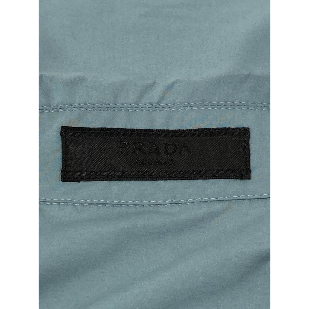 Prada SC537 2020 Light Blue Polyester Shirt Tops XS Blue grayUsed