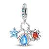 Ocean Trendy 925 Silver Dolphin Crab Boat Beach Charms Beads Fit 3mm Bracelets DIY Thoughtful Fine Jewelry Making Gifts