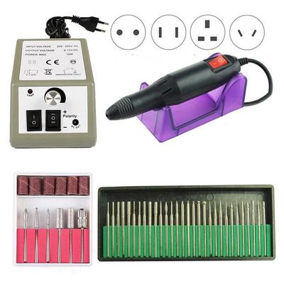 Set di frese elettriche per frese per unghie, frese diamantate per punte di unghie per manicure, buffer di file