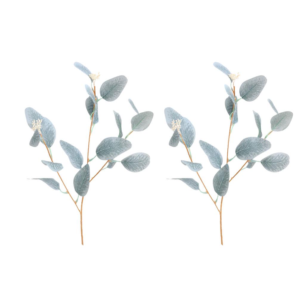 

2 шт./набор искусственных листьев эвкалипта - замечательное украшение для дома искусственные листья эвкалипта