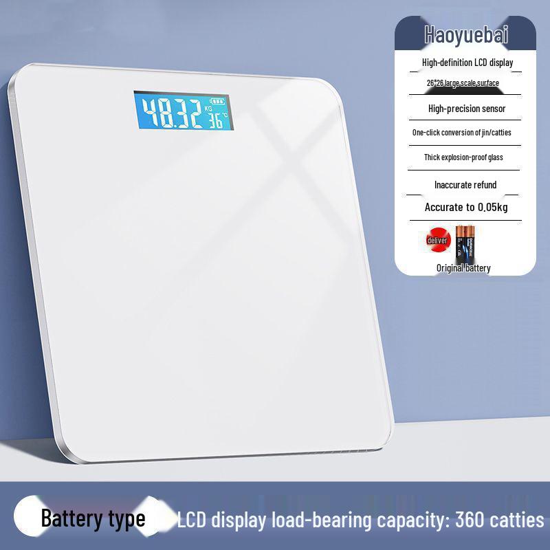 Durable Rechargeable Digital Bathroom Scale: Accurate Smart Body Fat Scale for Women