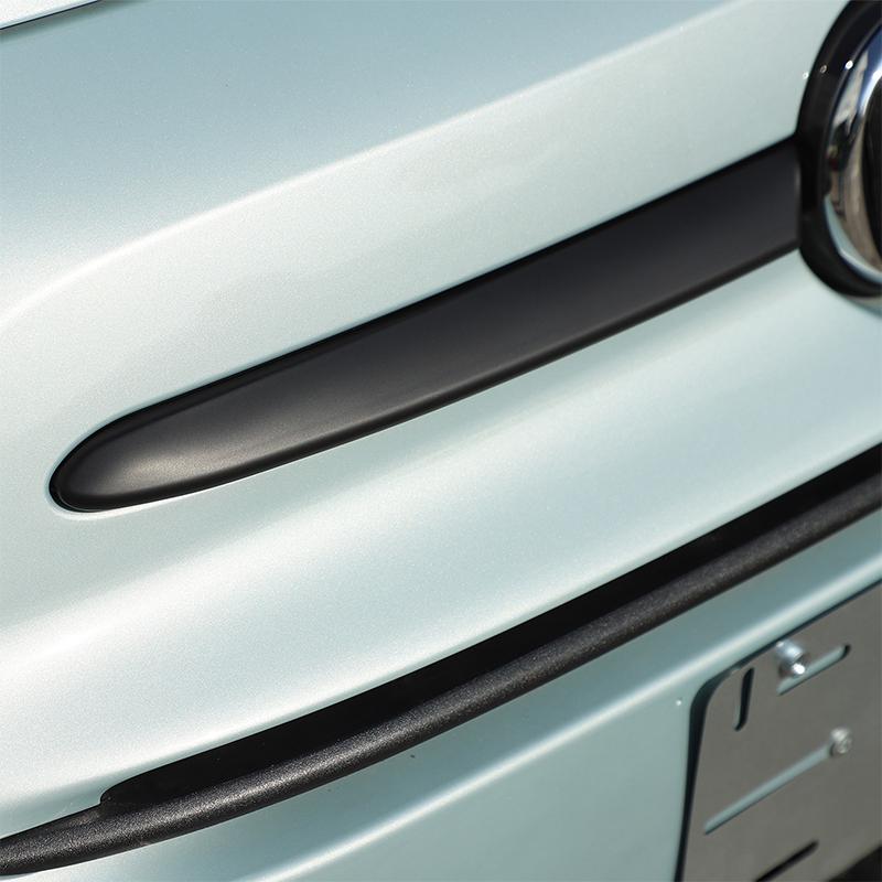 For Fiat 500 2016-2025 ABS Car Front Bumper Front Emblems Side Decorative Stripes Cover Protective Trim Sticker Accessories