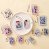 1/2 inch 20 Pockets Small Photo Album Keychain Mini Photos Collect Book Hanging Chain Card Holder Instax Card Photocard Holder