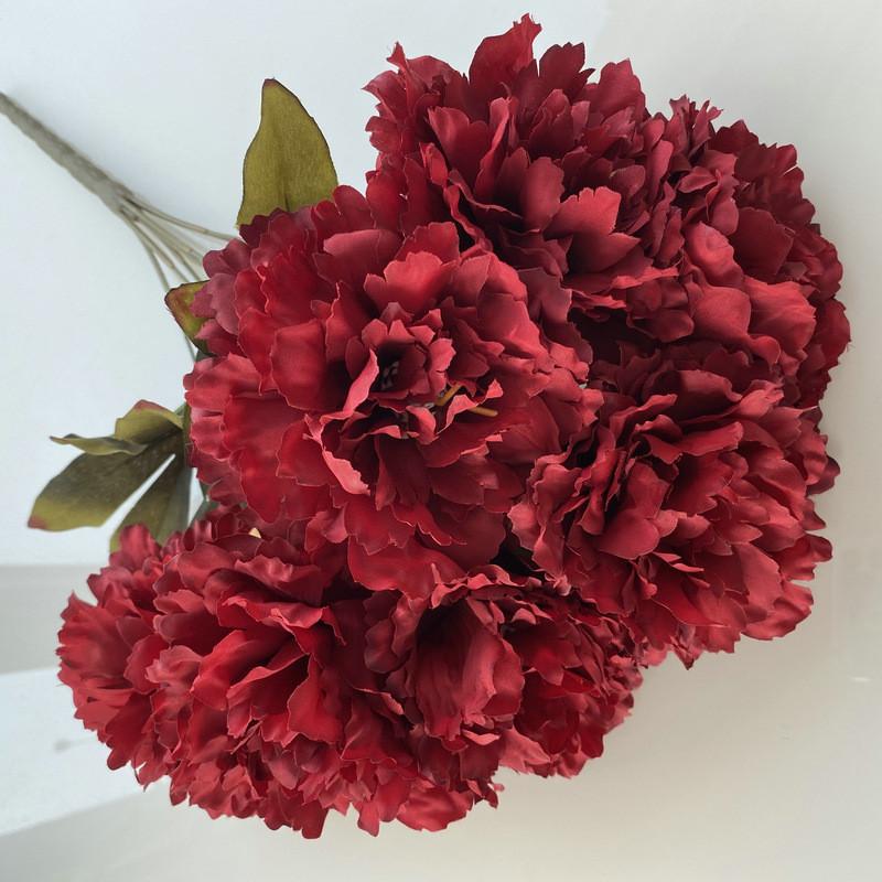 Artificial Peony Flowers For Wedding Decor With Soft Fleece Material For Home And Event Use