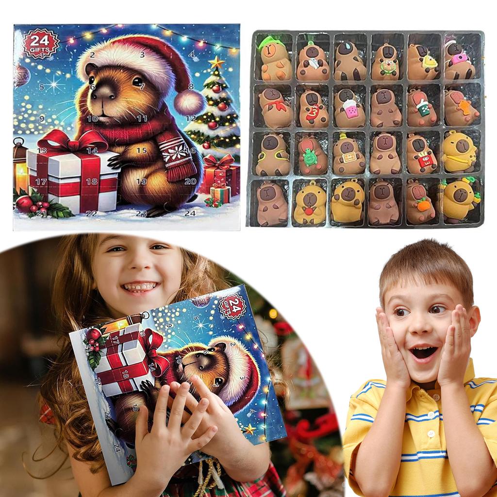 Capybara Advent Calendar 2025 Cute Capybara Christmas Ornaments Christmas Advent Calendar Xmas Countdown Calendar Gifts for Kids