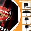 Custom Name Personalized Football Team F.C Print Umbrella, Auto Open Close, 8‑Rib Sturdy Frame, Commute Camping Hiking Use, Birthday Gift