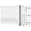 VidaXL Welded Wire Fence with 13 Picket Posts 1.4x25 M Galvanized Steel 3351970