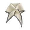 Women Scarf Patchwork Color Piercing Wrapped Short Scarf Fake Collar Winter Outdoor Cycling Wrap Around Scarf