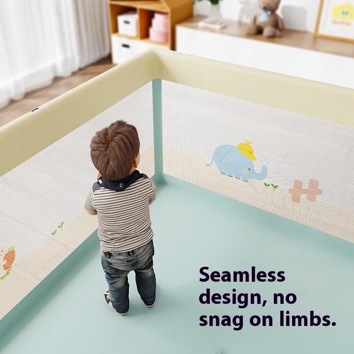 Baby fence Free installation of climbing mat guardrail on the ground Living room fence One-click folding indoor children's game park