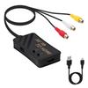 Mcbazel RAC To HDMI Converter AV Aspect Ratio To Switching Compatible with Game Consoles Recorders Black Adapter, Composite, Switch, 43 169