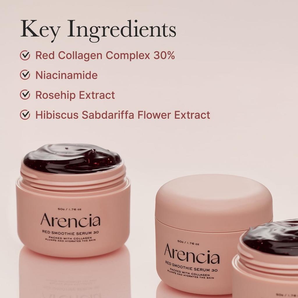 arencia Overnight Red Smoothie Face Mask Serum 50g