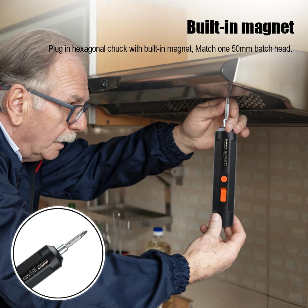 USB-Charging Electric Screwdriver Household Electric Screwdriver for Fastening Drilling and Screwdriving Tool Maintenance Tool