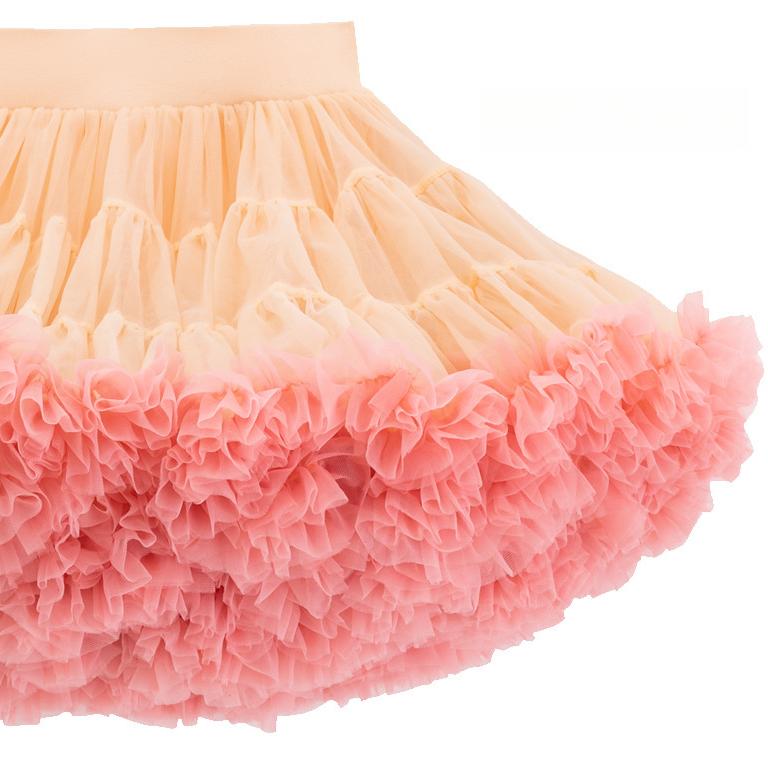 Girl Tutu Skirt Princess Skirt Mesh Fluffy Skirt Spring Summer Versatile Lotus Leaf Skirt