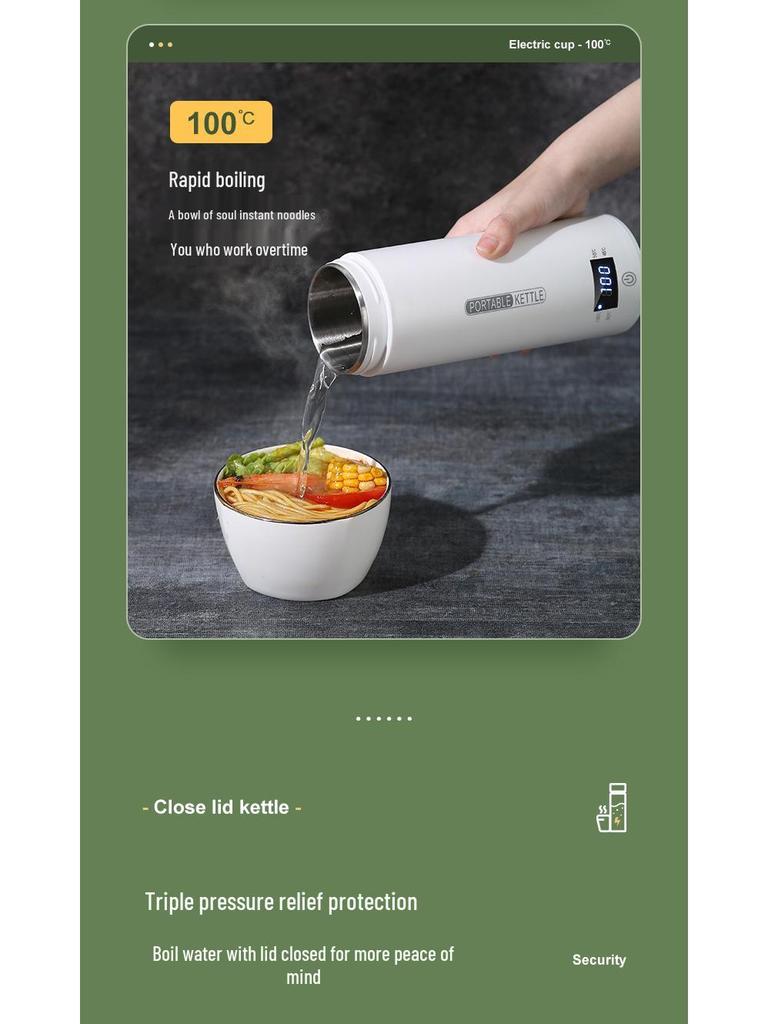 110V Portable Japanese Kettle with Adjustable Temperature for Office and Travel