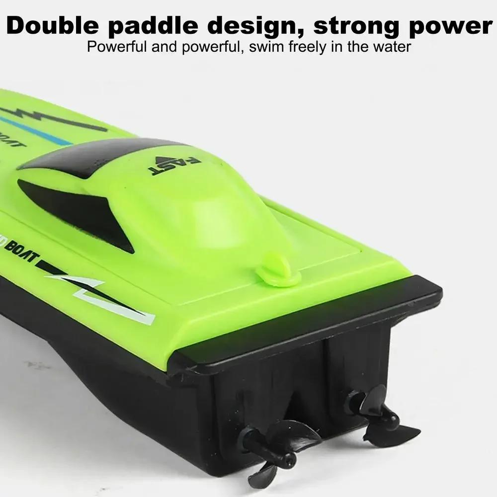 2.4G Remote Control Speed Boat for Kids – Fast Electric RC Boat Toy with Dual Motor, Waterproof Model for Pool & Outdoor Play