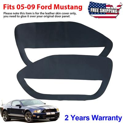 För Ford Mustang 2005 2006 2007 2008 2009 Tillbehör Bil Dörr Armstödspanel Mikrofiberläderöverdrag Dekorationsrenoveringsdelar