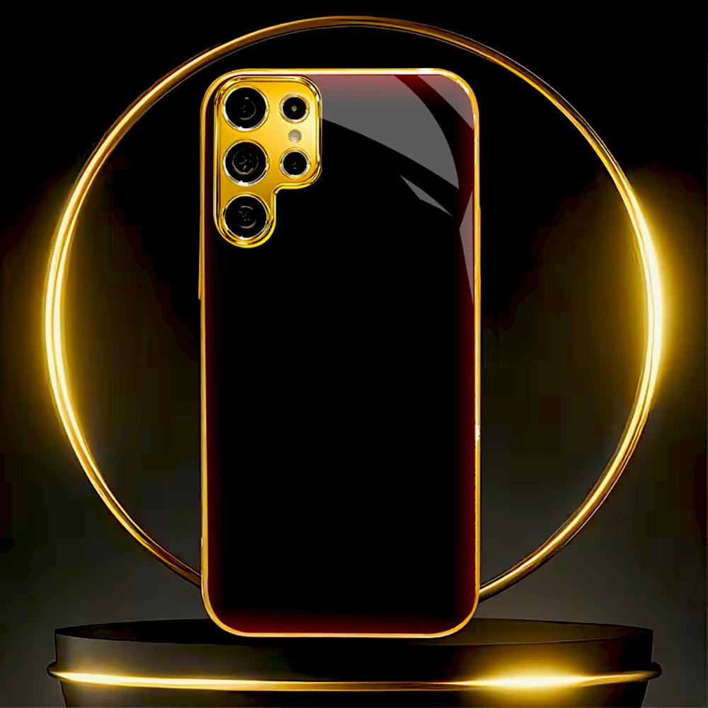 Red black faddish cellphone new Bestseller model PhoneCase Glass PhoneCase for Samsung Galaxy S26 S25 S24 S23 S22 FE,Ultra,Plus