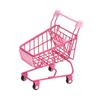 Mini Shopping Cart Basket Cute Dollhouse Furniture Girl Gift Role Play Toy Multipurpose Desktop