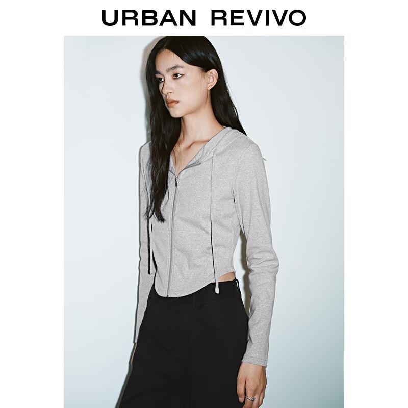 UR Women's 2025 Spring Hooded Drawstring Short Jacket