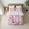 S-Sugarbunnies Cartoon Duvet Cover Set Home Style Bedding Soft Laundry Cotton Bed 3 Piece Set Student Dormitory Gift