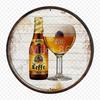 Segno in Latta Metallico Birra Decorazione Murale 20x30cm