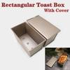 with Cover Bread Baking Mould Rectangle Shape Cake Toast Box Loaf Pan  Oven Cake Baking Making Tool