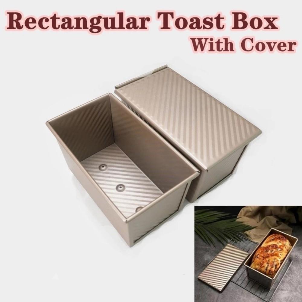 with Cover Bread Baking Mould Rectangle Shape Cake Toast Box Loaf Pan Oven Cake Baking Making Tool