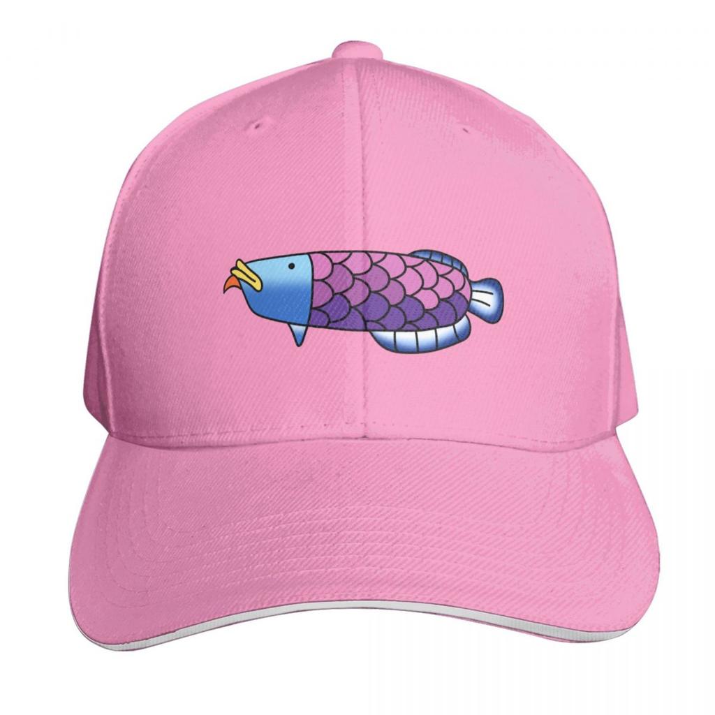 King of the Pond Rainbow Kingfish Baseball Cap Streetwear Hip Hop Trendy Vintage Retro Embroidered Lightweight Packable