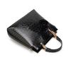Women Shoulder Bag Ladies Bag Patent Leather Crocodile Pattern Handbag Diagonal Shoulder Bag Shell Bag Female Bag