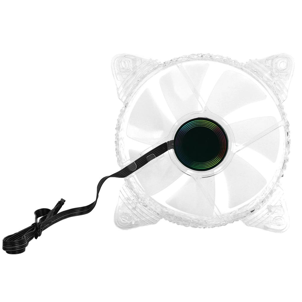 RGB MultiColor CPU Cooling Fan Computer Case Cooler Fan Ventilator 12V DC 6PIN(RGB Round Frame )