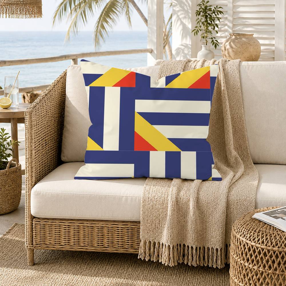 Striped ColorBlocking Art Pattern Pillow Case for Sofa Living Room Home office Decor Protective Cover