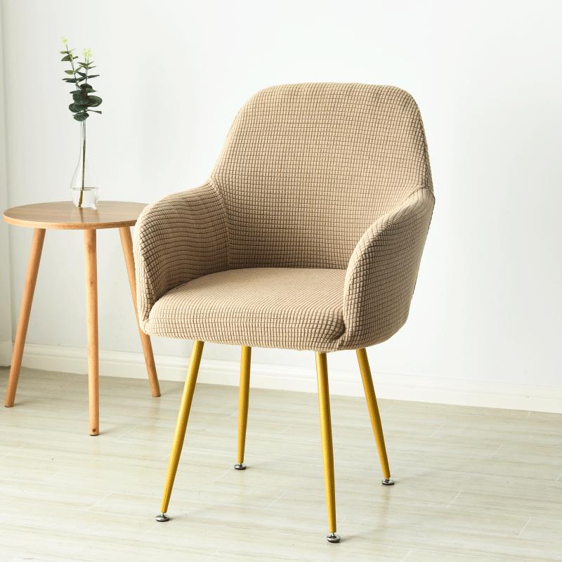 1 /6pc Polar Fleece High Arm Chair Cover High Sloping Dining Chair Covers House De Chaise Washable Seat Covers Hotel Home Banquet