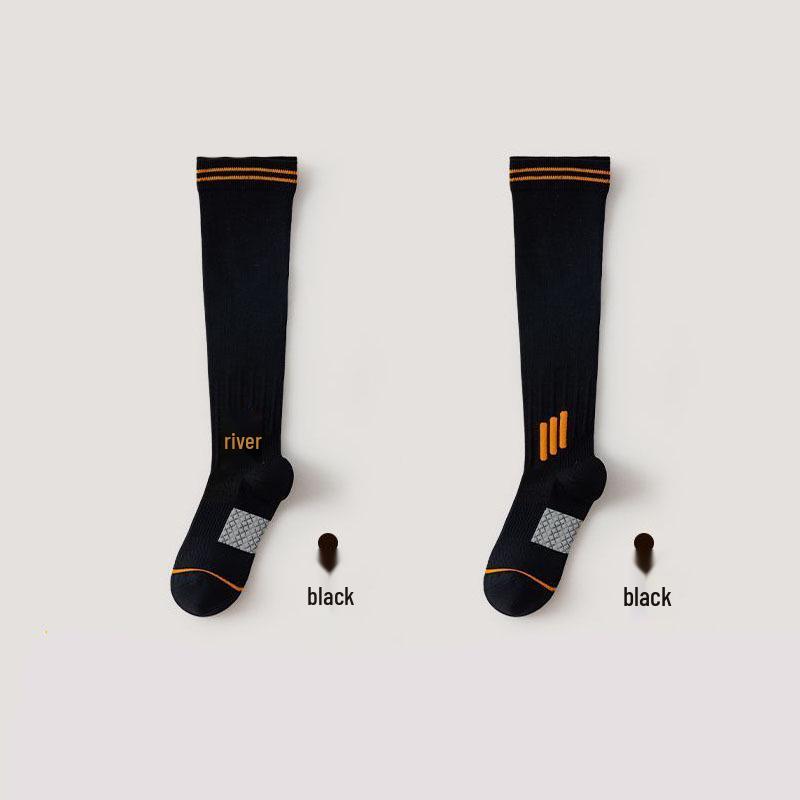 Professional Grade Long Compression Socks for Yoga, Fitness, Sports, Jump Rope, and Pilates with Non-Slip Design