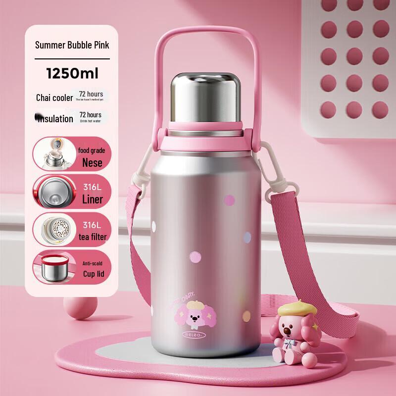 RELEA Ceramic Lined Insulated Mug 1250ML