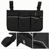Tragbares Seitengeländer Mehrfachtaschen Aufbewahrungstasche Beutel mit Reflexstreifen(schwarz )