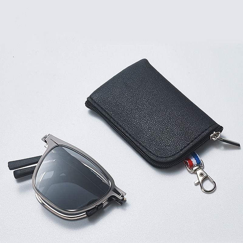 Ultra Light Stainless Steel Folding Sunglasses Polarized Driving Glasses for Men Women Eyewear