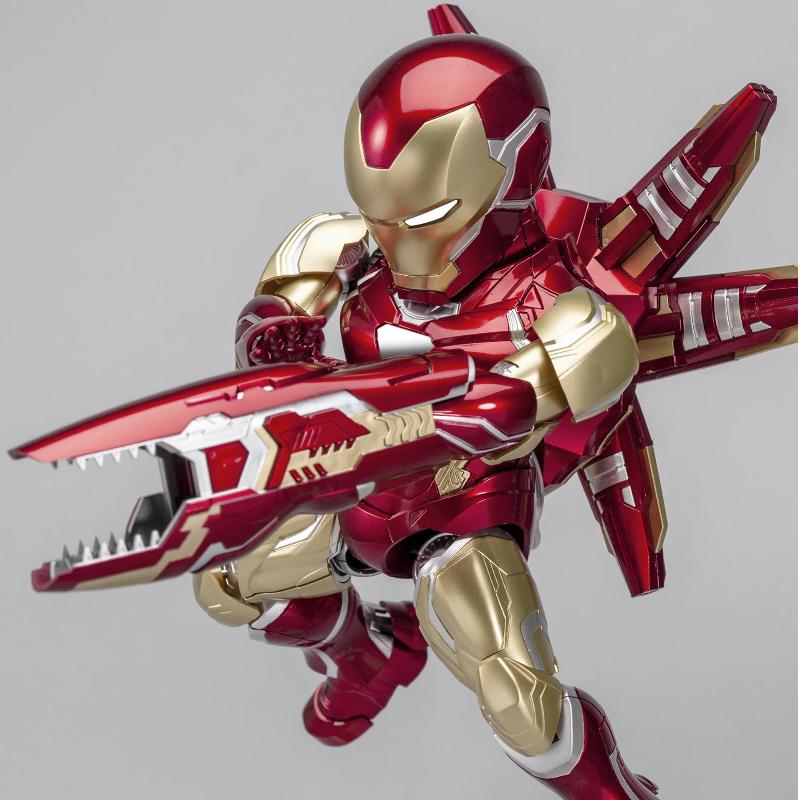 New Sd Q Version Morstorm Iron Man Mk85 Assembled Model Painted Version Action Figures Kit Desktop Ornament Collection Gift Toys