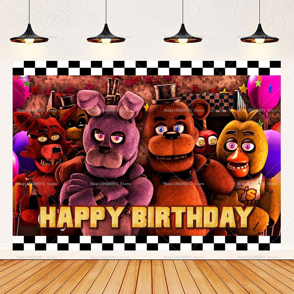 Children's Party Photo Fund with Theme Five Nights At Freddy's, Children's Party Decoration