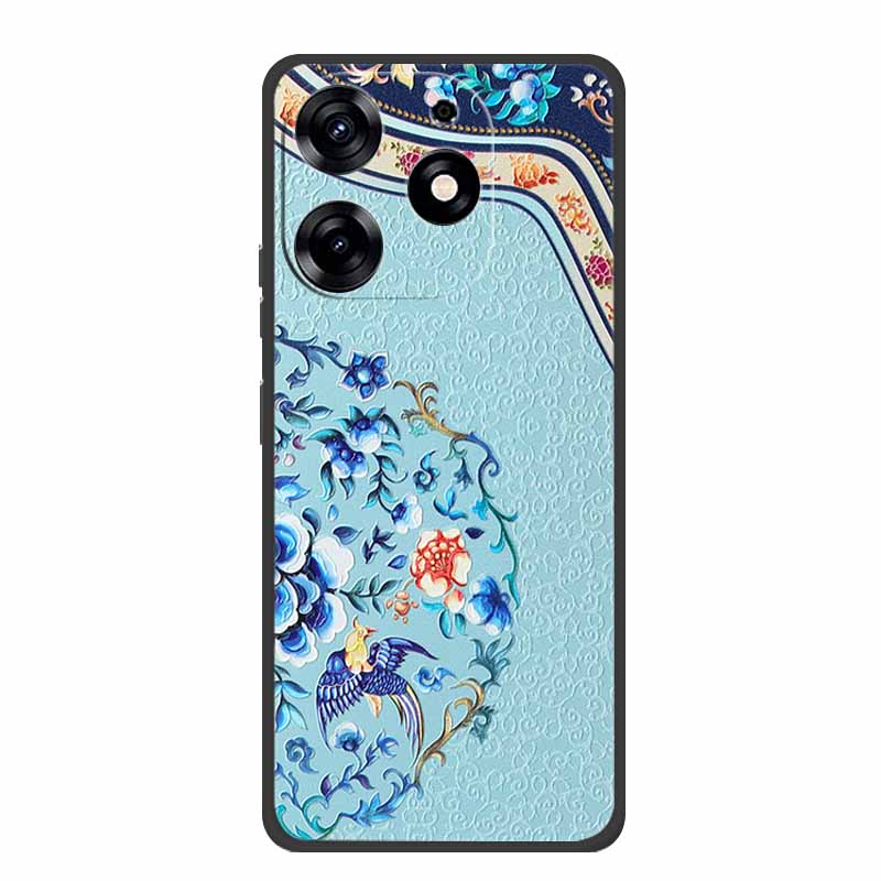 3D Emboss Case For Realme C61 Phone Case Relief Flowers Shockproof Silicone Soft Coque For Realme C61 Back Cover Case RealmeC61