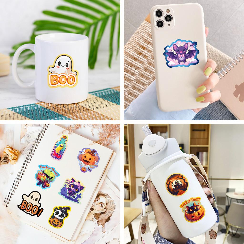 50PCS Halloween Graffiti Stickers - Pumpkin, Bat & Castle Designs for DIY Luggage Decor AnimeWorlds Store
