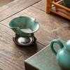 Retro Tea Leaf Filter Kiln Baked Tea Separator Tea Filter Ceramic Tea Strainers  Office