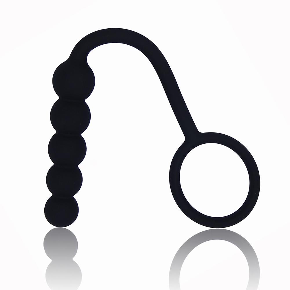 Prostate Massager Cock Anal Insert Ring Bead Butt Plug Men Women Adult Sex Toy