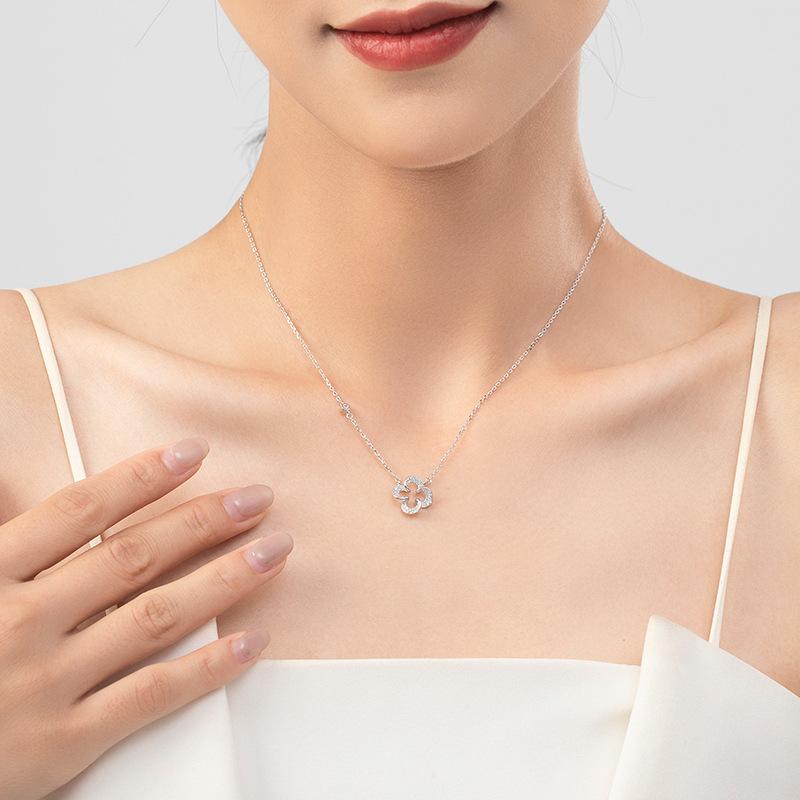 Tancise S925 Sterling Silver Luxury Personality Pendant Necklace Women's Classic Tide Necklace Necklace Party Gift
