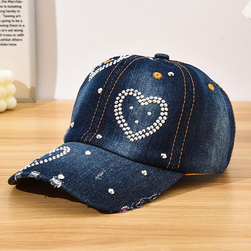 1pc Diamond-Encrusted Baseball Cap,Y2K Style Star Pattern,Casual Design,Adjustable Back Buckle,Daily Personalized Fashion Items
