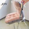 Plush Seat Cushion for Long Sitting Chair with Back Support, Desk Dorm Room Pad Ties, Non-slip Office Dining And Gaming Chairs Comfortable Study